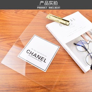 Custom Designed Office Stationery A4 A5 Clear Color Acrylic Clipboard