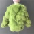 Import Custom Green Fur Coat Real Fox Kids Fur Jacket Winter Warm Girls Fur Coat from China