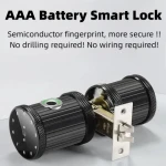 Custom high quality cylindrical electric door lock smart for wooden door
