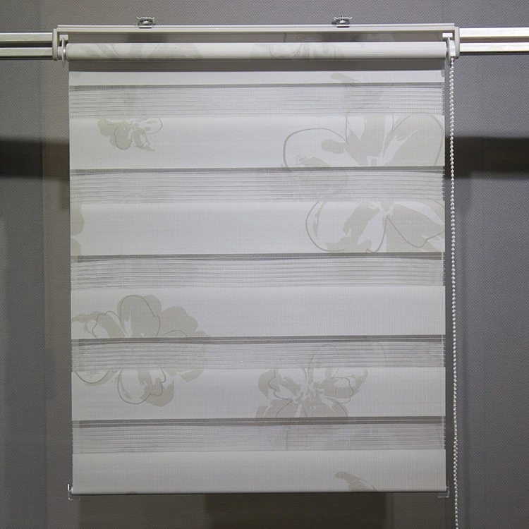 Custom high quality pleated roller shutters zebra blinds shades for living room