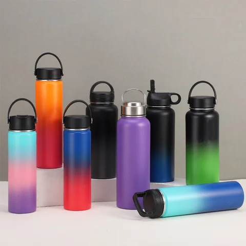 Buy Custom Logo 32oz Wide Mouth Vacuum Flasks Double Wall Stainless ...
