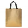 Custom Logo Gold Non-woven Tote Shopping Bag For Supermarket