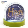 Custom logo wholesale promotional items DIY photo frame empty snow globe plastic water globe for crafts