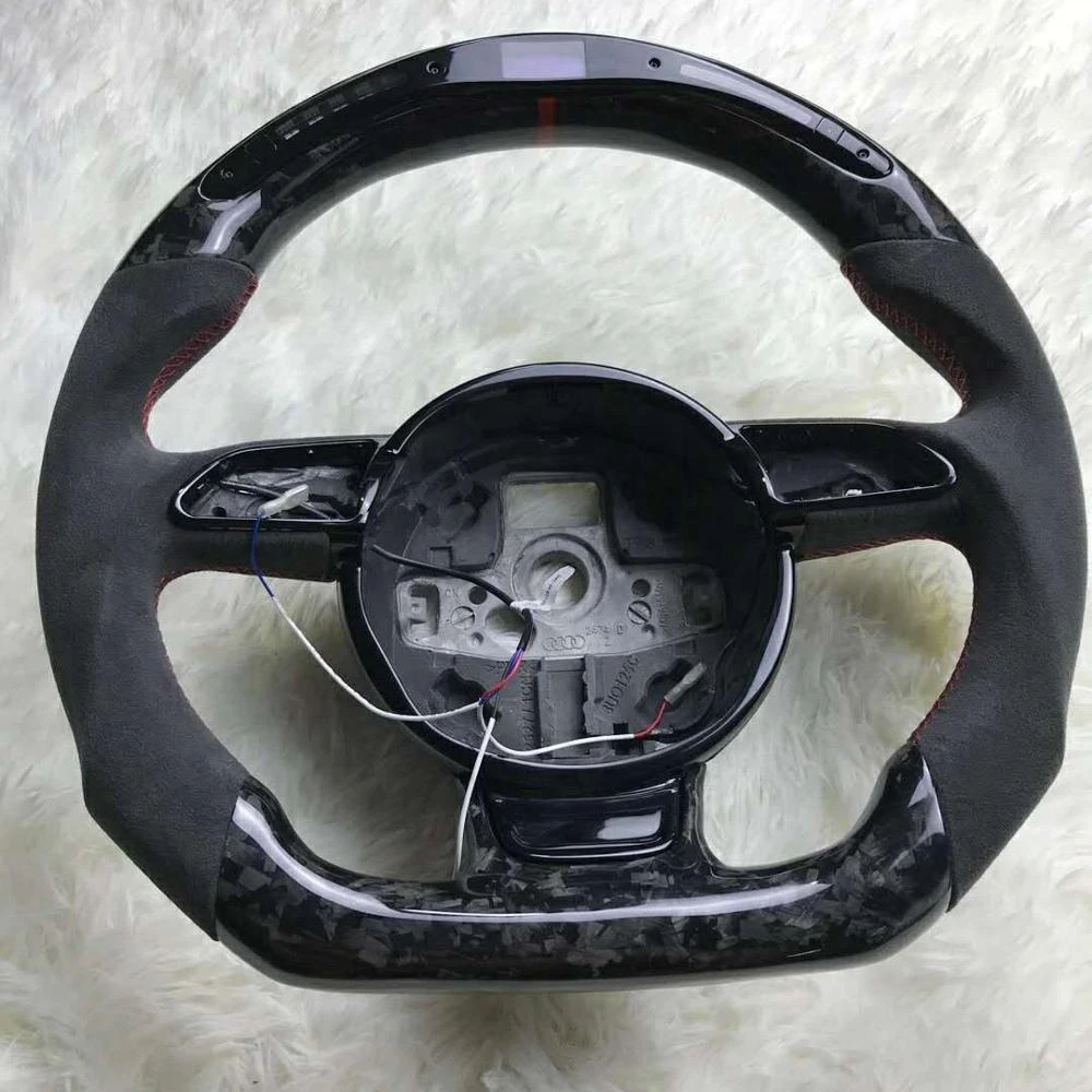 Custom Low MOQ Carbon Fiber Steering Wheel Truck Car Steering Wheel
