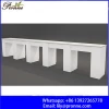 custom made beauty salon marble top white nail bar table with drawers