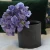 Import Custom Modern Round White Black Gray Embossed Decorative Garden Glazed Orchid Flower Ceramic Pots For Indoor Succulent Plants from China