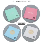 Custom new design square pvc transparent plastic birthday wedding cake packaging gift box with silk handle