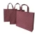 Import Custom pp spunbond nonwoven fabric bags non-wonven tote bag non woven shopping bag in Burgundy factory from China