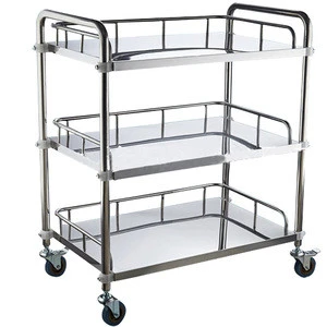 custom precise fabrication services stainless steel medical trolleys carts