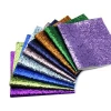 Custom Purple Shoe Fabric Glitter Synthetic Leather 43367