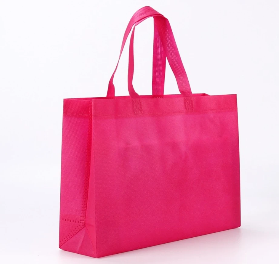 Custom Reusable Eco Supermarket Packaging Foldable Tote Non Woven Folding Shopping Bags