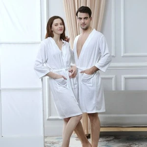 Custom Spring summer lightweight hotel spa robe Lounge Sleepwear