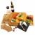Import Custom Square  Bamboo Wooden Cheese Board and Knife Set with Cutlery In Slide Out Drawer Cheese Platter Cutting Board from China