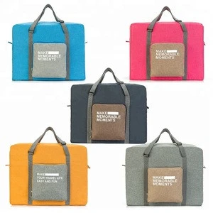 Custom travel accessories luggage garment bag waterproof large capacity travel foldable duffel bag