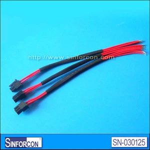 Custom Wire Harness Cable Assembly 550 internal patch 285575 Equivalent molex 43025-0400 wire harness