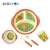 Import Customizable Bamboo Fiber Children&#039;s Tableware / Kids Dinner Set from China