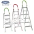 Import Customize Color Foldable Ladder 6 Step Aluminum Folding Straight Ladder from China