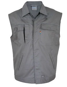 Customize Mens Contrast Uniform Workwear Unisex Work Vest