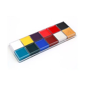Customized 12 Colors Face Body Paint Oil Painting Art use in Halloween Party Fancy Dress Beauty Makeup Tool