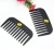 Import Customized black color plastic hair combs for hair salon from China