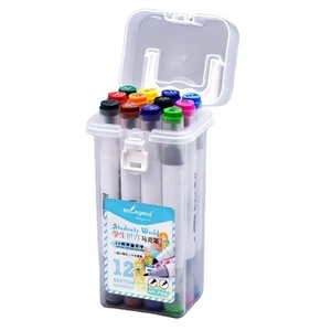 Customized double-ended washable 12/24/36/48/60 fancy colors water based art marker