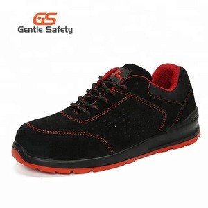 Customized Sports Safety Jogger Shoes ,Steel Toe Shoes Red