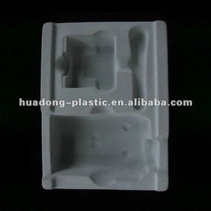 Customzied flocking thermoformed plastic tray