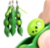 Cute Squishy Peas Bean Fidget Toys Squeeze Beans Anti stress Toys In A Pod Keyring Edamame Keychain Kawaii Mochi Bean Fidget Toy
