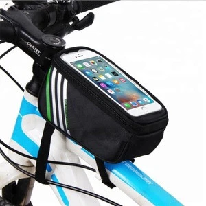 Cycling bicycle bag waterproof Phone 4.8 or 5.7inch Top Tube Handlebars bike bag with mobile phone
