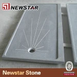 Dark Grey granite shower tray,stone shower tray,custom shower tray