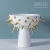 Import Decorative Gold plated Ceramic fruit bowl footed with stand White nordic home decor accessories luxury for living room decor from China