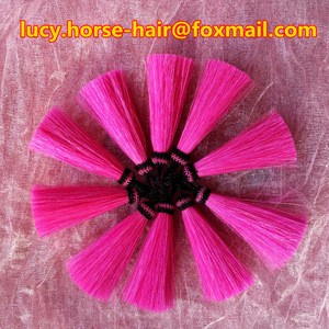 Decorative trim for curtain,keychain and bag colorful horse hair tassel made by hand