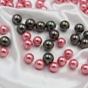 Deep sea shell pearl DIY jewelry accessories handmade necklace earrings jewelry material natural half hole bead beads