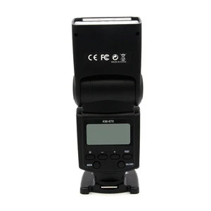 Digital Camera Flash Light KM-670 Speedlite With LCD Screen Universal Strobe Light For DSLR Accessories Professional