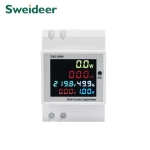Din Rail AC 500V LCD Voltage Current Energy Meter Volt Ampere Meter 100A Detector Multimentro Digital Tester Electric Meter