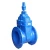Import DIN3352 F4 Cast ductile Iron rubber disc Gate Valve Non Rising Stem Flange Type Low Pressure PN10 PN16 12inch China WRAS CE from China