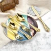 Direct Manufacturer Western tableware set Palace series 304 stainless steel dinner knife, fork and spoon Retro luxury cutlery