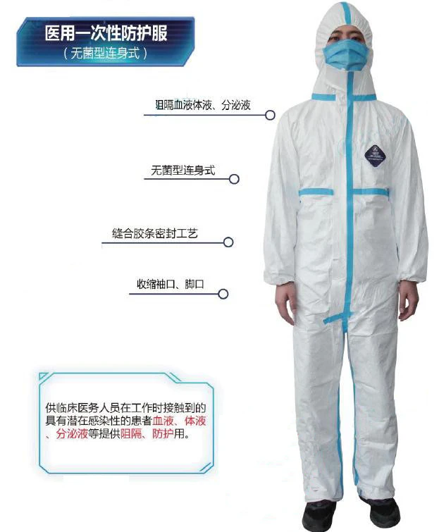 Disposable  suit, Disposable  coveral overall suit