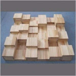 diy 3D wooden acoustic panel skyline diffuser wall panel