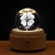 DIY Customized Pattern 3D LED Light  Laser Engraved Crystal Ball Music Box For Holiday Gift Wedding