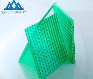 Double Layer PC Hollow Sheet/three layers polycarbonate shees/pc roofing sheet