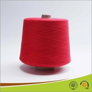 Dyed Spandex Core Spun Covered Cotton Yarn for Knitting Socks