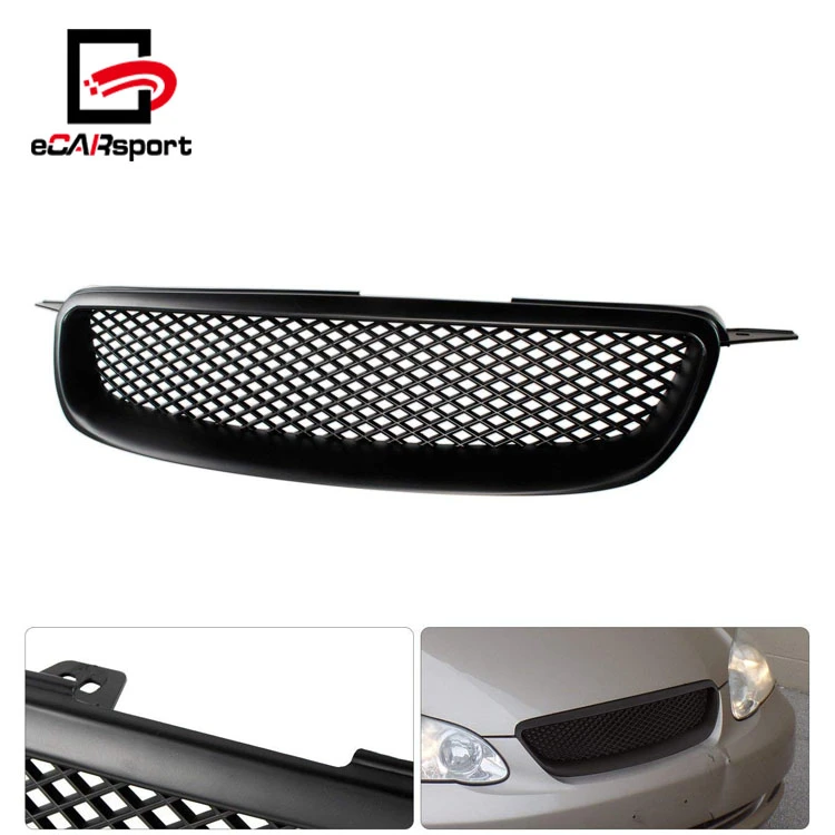 eCARsport Car  Front Bumper Hood Abs Black Grille For Toyota For  Corolla 03-08