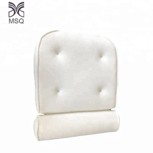 Eco-Friendly 3D Mesh Headrest Soft And Wedge Bathtub neck Pillow