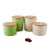 Import Eco-friendly and hot sale condiment set with bamboo fiber lid seasoning pot from China