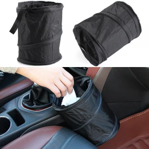 Eco-friendly Collapsible Portable 10L Polyester Car Waste Bin