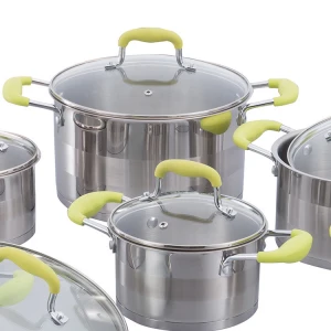 Eco Friendly Stainless Steel Casserole Saucepan Cookware For Home Cooking