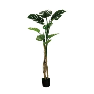 ECO- PEVA 1.3m Ornamental Plastic Fake Monstera Deliciosa artificial plants Tree