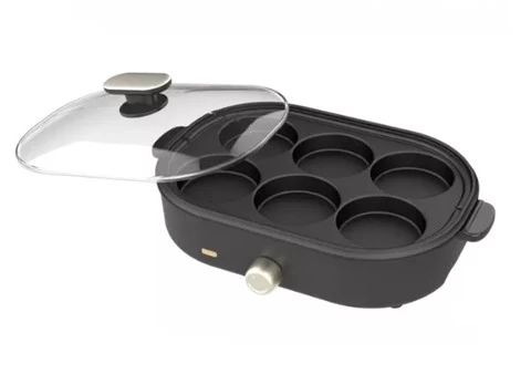Electric convenient takoyaki pie plate multi grill hot plate with non-stick coating