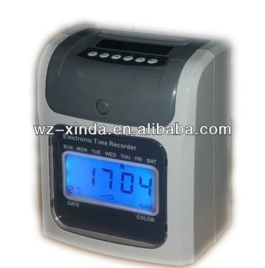 electronic time recorder for brazil with blue light